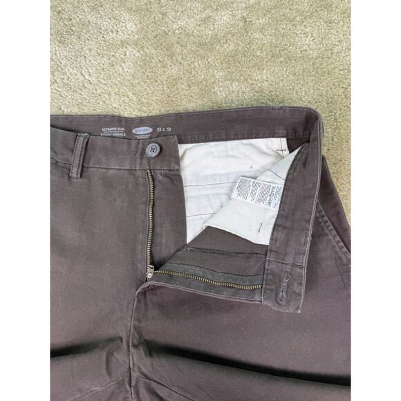 Old Navy Pants Mens 32x32 Brown Ultimate Slim Cotton Blend Chino C489 - Picture 3 of 14